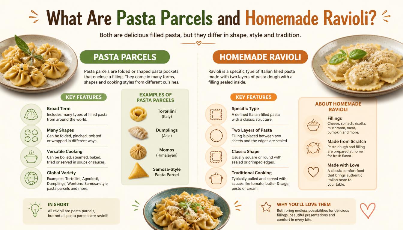 What Are Pasta Parcels and Homemade Ravioli